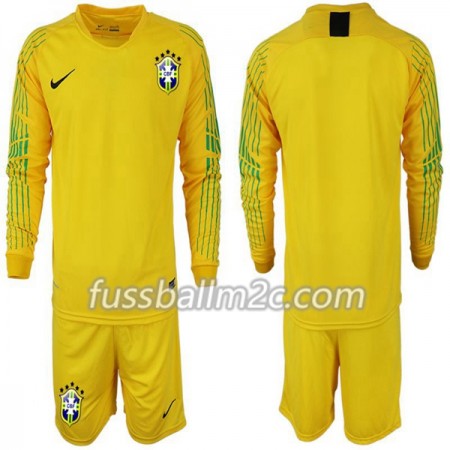 Fußballtrikots Brasilien Kinder Heim Trikotsatz WM 2018 Langarm